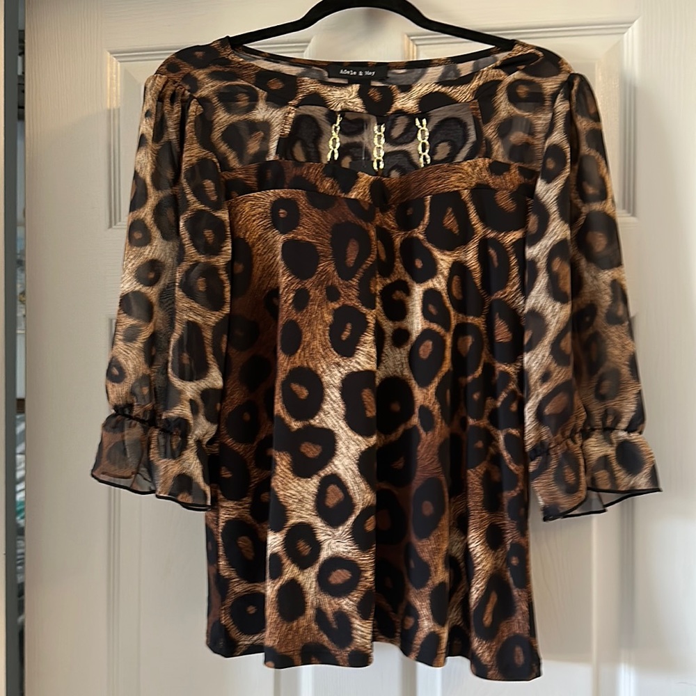 Animal print blouse
